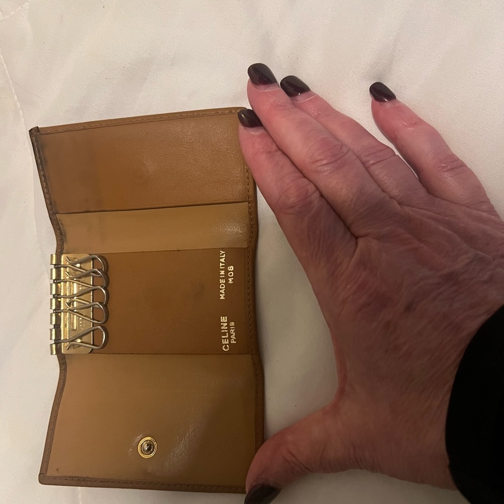 Celine Brown Leather Key Holder - Picture 6 of 10